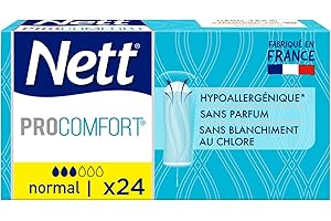 Nett® ProComfort® Normal, Tampón Sin Aplicador, para Flujo Normal, Caja 24 Sellos