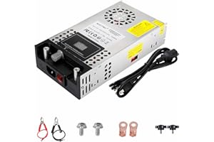 BOSYTRO Alimentatore regolabile DC 0-24V 25A 600W Trasformatore Alimentazione 220V a 24V Alimentatore switching Trasformatori per strisce LED, CCTV, radio, telecamere