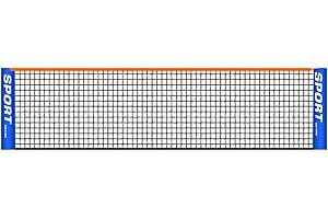 YHUS Rete da badminton portatile pieghevole, reti di ricambio sportive portatili per badminton, tennis, pallavolo per bambini, sottaceti, rete sportiva in nylon facile da installare per campi interni o esterni, spiaggia, vialetto (3,1 m)