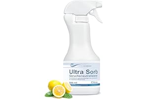 ULTRA SORB Citrus Geruchskiller - Geruchsneutralisierer für Extremfälle - Geruchsentferner absorbiert hartnäckige Gerüche - Geruchsvernichter direkt anwendungsbereit - AK VARIOCHEMIE, Made in Germany