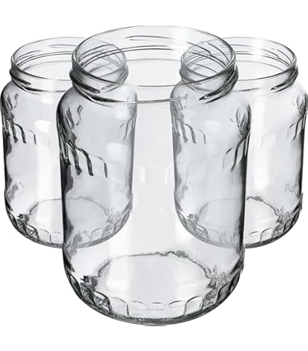 900 Ml Einweckgläser Einmachglas Mit Schraubverschluss 900ml 6 Stk Einkochgläser Einmachgläser Preisvergleich