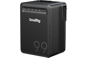 SMALLRIG VB99 Lite V Mount Battery, 99Wh 6800mAh, Carga Rápida 65W USB-C PD, con Puertos D-Tap/USB-A/DC Doble, para Cámaras, Monitores, Luces COB - 5245