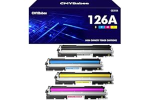 CMYBabee 4 Toner Rigenerata per HP 126A CE310A CE311A CE312A CE313A per HP Laserjet Pro 100 Color MFP M175 M175A M175nw M176 M176N M177 M177FW M275 M275NW CP1025 CP1025nw Stampante