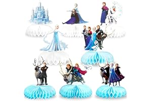 CRZYPLEA 8 Pcs Honeycomb Dekorationen, Bienenwabe Mittelstücke, Hübsch Partyzubehör, Prinzessin Herzstück Tischaufsatz für Kinder Geburtstag Babydusche Partybedarf