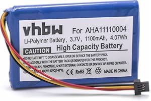 vhbw Akku kompatibel mit Tomtom Go 520 WiFi, 510, 4FA50, 520 GPS Navigation Navi (1100 mAh, 3,7 V, Li-Ion)