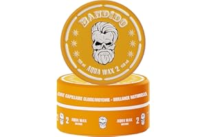BANDIDO Aqua Hair Wax No.2 – Cire cheveux homme effet brillant naturel, tenue moyenne-forte, parfum fruité masculin, 150 ml – Edge control | Cire pour cheveux professionnelle pour un look structuré