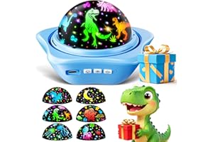 ONE FIRE Mały prezent dla dzieci, projektor gwiaździstego nieba, opakowanie prezentowe, spersonalizowany prezent dla dziecka, dinozaur, prezent urodzinowy dla chłopców, prezent z jednorożcem dla dziewczynki