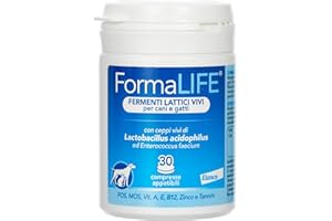 BAYER Formalife Fermenti Lattici Vivi per Cani e Gatti, 30 Compresse Appetibili