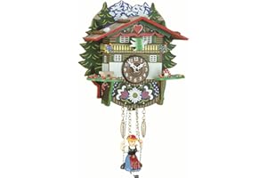 Trenkle Kuckulino Reloj en Miniatura de la Selva Negra casa Suiza Cuarzo con Llamada del cucú