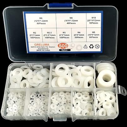 Kit Rondelle Alzaporta In Nylon | 120 Pezzi | Spessori 1mm E 2mm | Diametro 15 Mm | Per Porte E Finestre | Regola Altezza, Riduce Attrito