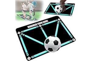 Cerkkapo Tapete de Entrenamiento de Fútbol,Alfombrilla de entrenamiento de fútbol,​​Tapete de Fútbol de 60 x 90 cm,Alfombrilla de Fútbol entrenamiento antideslizante,Alfombrilla de control de Fútbol