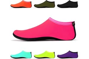 UNCLE PAUL Chaussettes d'eau – Chaussures d'eau Unisexes, Chaussettes de Yoga d'intérieur, Pieds Nus, Plage, Surf, plongée, Pantoufles de Piscine pour Enfants et Adultes SWA15