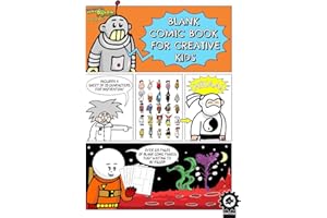 Blank Comic Book For Creative Kids: Over 100 Pages Of Blank Panels To Help Create Your Own Comic