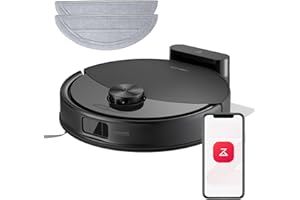 roborock Q10 S5 Set Robot Aspirapolvere, 10.000Pa, Panno Sollevabile, Pulizia VibraRise 2.0(3000 volte/min), Anti-groviglio, Evitamento degli Ostacoli, Strategie dei Tappeti, Controllo APP, Nero