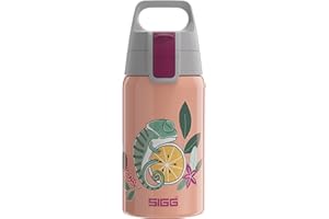 ‎SIGG SIGG Shield One Stainless Steel Children's Water Bottle, Suitable for Carbonated Drinks, Leak-Proof, Feather-Light, BPA-Free, 0.5 L