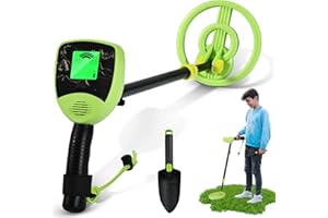 VAYOTOY Metal Detector Professionali con Display LCD, Bobina di Ricerca Impermeabile IP7, Metal Detector di 25-32'' Lunghezza Regolabili, Ottimo per Tracciare Oro, Monete, Caccia al Tesoro