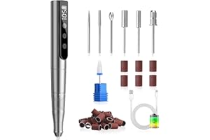 Coovee Fresa Per Unghie Elettrica,Fresa A Velocità Regolabile A 35000 Giri/Minuto Per Unghie In Gel Con Display Lcd,7 In 1 Unghie Ricaricabile Senza Fili Per Manicure Pedicure Per Unghie Gel Remover