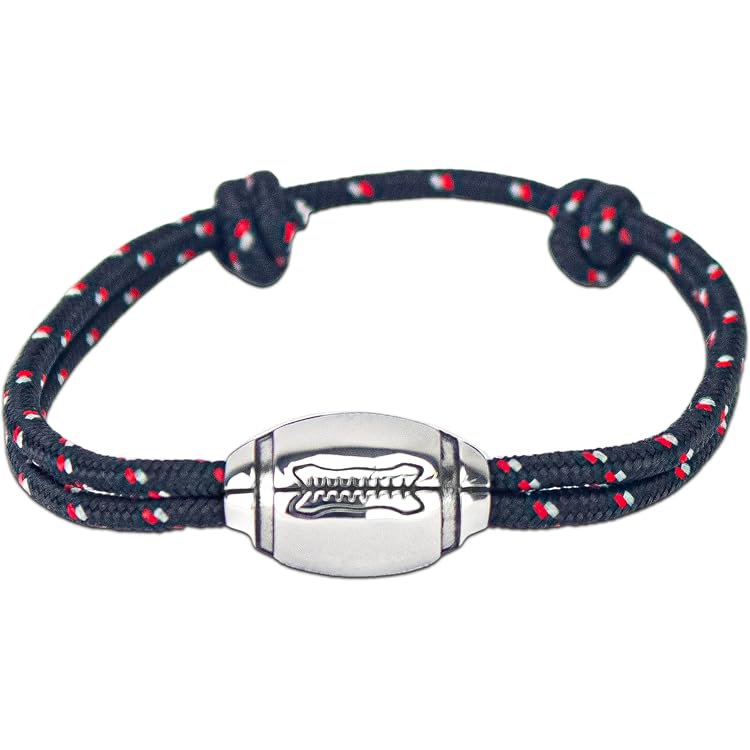 Bracelet Tennis Réglable Pour Homme - Perle Balle De Tennis En Acier Inox - Cordon Ajustable - Cadeau Sportif élégant