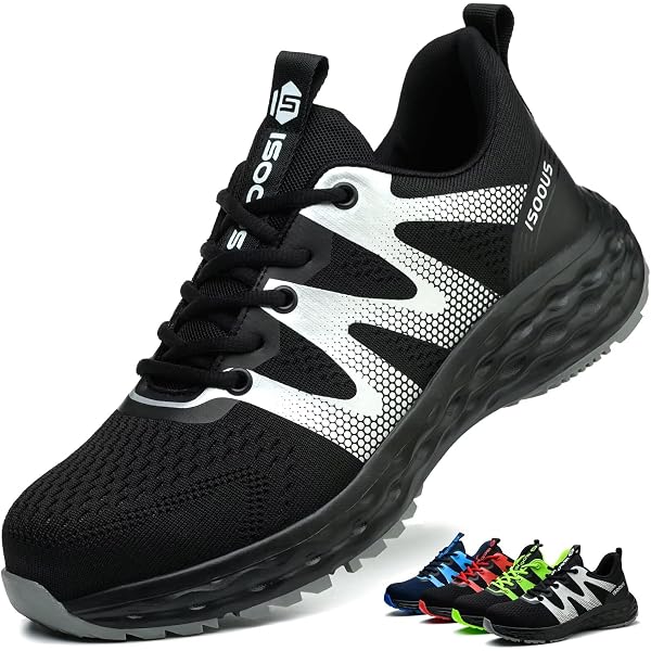 Chaussures De Sécurité Homme Femme - Baskets Embout Acier Coussin Air Respirantes ISOOUS
