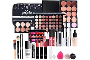 BRILLIANTDAY Trousse Trucchi Donna, Set Trucchi Donna, Kit Trucco Tutto in Uno Palette Cosmetica, Kit Trucchi Make Up Completo con Ombretti Rossetto Correttore Kit Cosmetici per Donne Ragazze Regalo di Natale