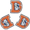 3 Pcs Broncos D Embroidery Patch Rugby Team Iron-on Sew On Patches for Clothing Jacket Backpack Jeans Gift 3.2 * 3 Inch