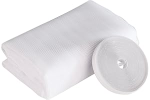 Windhager Insektenschutz Fliegengitter Insektenschutzgewebe Polyestergewebe, UV-beständig, inkl. Montage-Klettband, Weiß, 130 x 150 cm