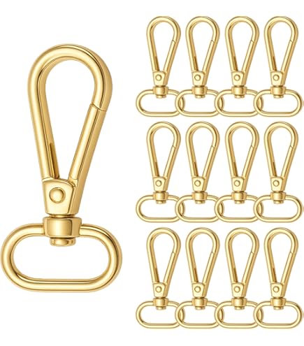 BIKICOCO Lot De 20 Mousquetons Pivotants De 1,27 Cm, Fermoir
