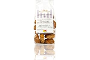 LISICILY DOLCI PER PASSIONE LiSycily - AMARETTI SICILIANI (400 Gr) - PRODUZIONE ARTIGIANALE | Amaretto Siciliano con Mandorle Amare | Dolce Tipico di Pasticceria Siciliana | Solo Ingredienti 100% Naturali