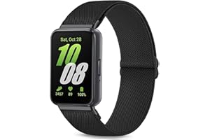 TUCOMO Elastische Nylon Armband Kompatibel mit Samsung Galaxy Fit 3, Loop Dehnbare Ersatzarmband Uhrenarmband für Samsung Galaxy Fit 3 SM-R390 Herren Damen