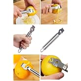 EveFix Narenciye Portakal Limon Kabuk &Ccedil;izici Sıyırıcı Soyucu Rende, Metal, 16 cm