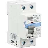 POPP&reg; Electric Industrial Differential Switch AC TYPE AC AC Residual Current 2 Pole 25A 30mA SERIES MSL8 (1P+N, 25A 30mA)