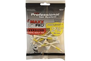 PrideSports Maxpro Camiseta, Gran tamaño, Tees de Golf, Bag of 10 Tees