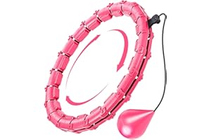 COZVIAO Hula Hoop Fitness Dimagrante, per fitness, con nodi massaggianti, misura regolabile, per bambini e adulti, Infinity Hoop per allenare lo sport