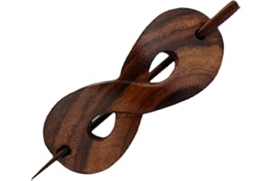 ISLAND PIERCINGS Haarspange, Handarbeit aus Holz, 9.5 cm, Unisex, 1 Stück