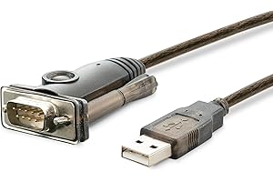 Plugable USB to Serial RS-232 Adapter (5ft) with COM Retention - Compatible with Windows, Mac, Linux (DB9 DTE Male Connector, Prolific PL2303GT Chipset, Up to 1Mbps) - PL2303-DB9