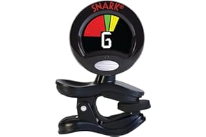 Snark SN6X Clip-On Tuner for Ukulele, Black, 1.8 x 1.8 x 3.5 inches