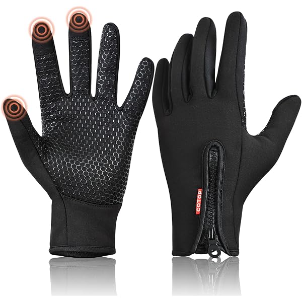 Guanti Invernali In Pelle Con Pile Interno, Antivento E Antineve, Per Sci, Moto, Trekking, Uomo E Donna, Taglia Unica