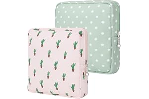 Desing Wish 2 Piezas Neceser Compresas Mujer Neceser Viaje Maquillaje Pequeño con Cremallera Makeup Bag Bolsa de Aseo Niña Bolsa de Almacenamiento Servilletas Sanitarias Regalos Navidad cumpleaños