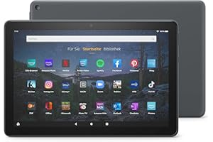 Amazon Fire HD 10 Plus-Tablet, Zertifiziert und generalüberholt | 25,6 cm (10,1 Zoll) großes Full-HD-Display (1080p), 32 GB, Schiefergrau – mit Werbung |
