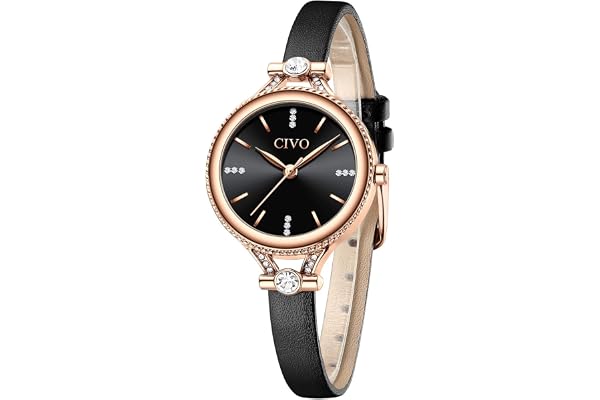 CIVO Montre Femme Rectangle Etanche Analogique Quartz Bracelet Mode Entreprise Élégant Classique