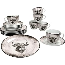 Ritzenhoff & Breker Koffieservies Grace, 18-delig, porseleinen servies, groen