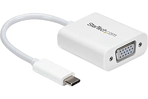 StarTech.com Adaptador Gráfico USB-C a VGA - Conversor de Vídeo USB 3.1 Type-C a VGA - Blanco