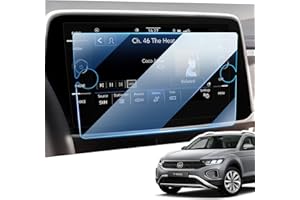 LANGBEAN 8" Discover Media Film de Protection d'écran pour VW T-Roc/Golf 7 / Tiguan 2 / Passat B8, 9H Protecteur Écran en Verre Trempé Protecteur Navigateur Anti-trace de Doigt Anti-Rayures