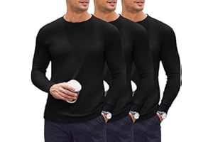 Ekouaer Camiseta Termica Hombre Ligero Camisa Manga Larga,S-3XL