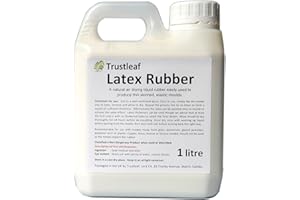 Trustleaf 1 litre Liquid Latex Dipping Rubber for Mould Making/Casting/SFX... (1 Litre)