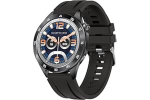 DUORIPE Smartwatch Uomo Militare, 1.43" AMOLED Orologio Smartwatch con Chiamate Bluetooth, 120 Sportive Smart Watch con Contapassi/Sonno/Cardiofrequenzimetro/SpO2, Impermeabil IP68 Smartband per Android iOS