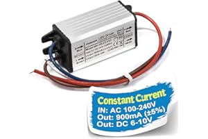 Chanzon LED Driver 900mA (Constant Current Output) 6V-10V (Input 85-277V AC-DC) (2-3) x3 9W 10W IP67 Waterproof High Power Supply 900 mA Lighting Transformer Drivers for 10 W COB Chips (Aluminium)