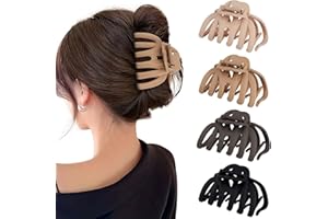 Kavya 4 Pince Cheveux Femme Octopus Pinces à Cheveux 9,5 CM Grande Hair Clip Antidérapantes Claw Clip Pour Cheveux épais Accessoires Cheveux Femme