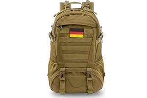 Jueachy Mochila Militar 30L Táctica Molle Impermeable Gran Capacidad Mochila de Senderismo Trekking Viaje Pesa Camping Escalada Montañismo