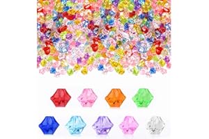 QHSXMQ Edelsteine für Kinder, 320 Stück Diamanten Kinder, Glassteine Bunt, Deko Steine Kristall, Deko Diamanten, Diamanten Deko Kinder für Vase Füllung, Fischglas Dekoration und Kinderspiele